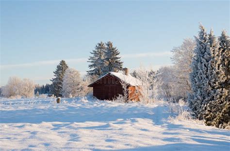 Wintry landscape stock photo. Image of house, cold, closeup - 65550430