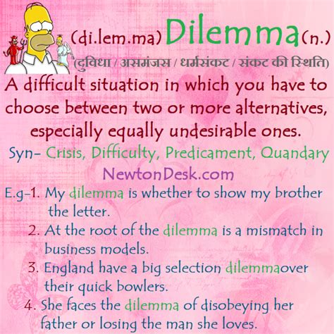 dilemma synonyms Archives - NewtonDesk