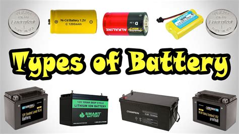 Types of Battery | Different Types of Battery | Classification of Battery - YouTube