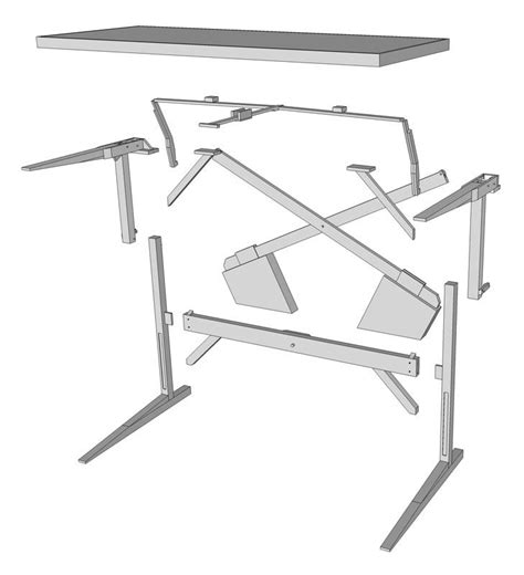 Sit/Stand counterweighted desk | Desk Plans | Mechanical Lumber | Diy standing desk, Standing ...