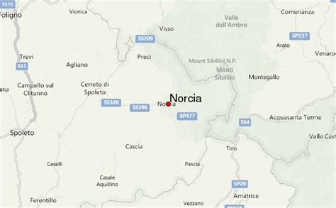 Norcia Italy Map