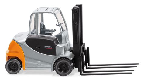 Forklift truck Still RX 60 with four forks - E-trains