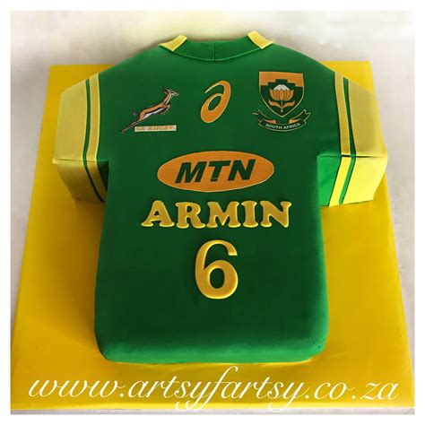 Springbok Rugby Jersey Cake