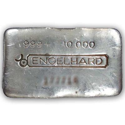 10 Oz Engelhard Silver Bar