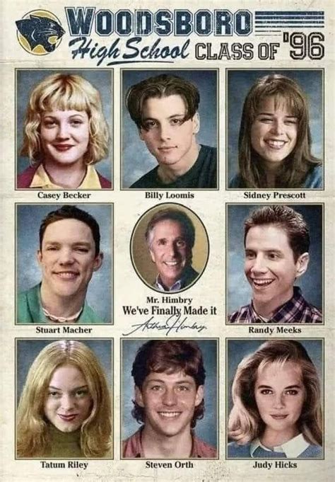 Woodsboro Class of 96 | Woodsboro, Scream movie, Scream