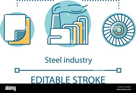 Steelmaking plant Stock Vector Images - Alamy