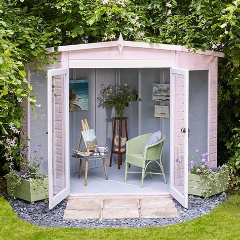 25 garden room ideas to embrace outdoor living | Corner summer house ...