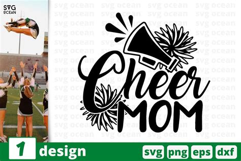 CHEER MOM SVG CUT FILE | Cheerleading shirt print (740886) | Cut Files ...