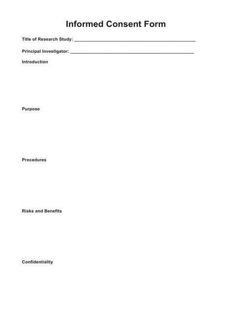 Informed Consent Form Informed Consent Form Template Pdf – Explore ...