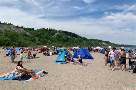 Bluffer's Park is home to the only beach along the Scarborough Bluffs