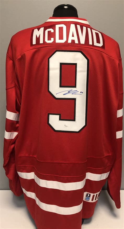 Connor McDavid Autographed Nike Team Canada Jersey w/ JSA COA | Icons ...