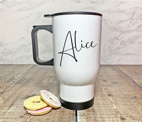 Personalised Travel Mug Custom Mug Name Insulated Travel - Etsy UK