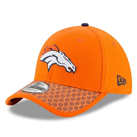 Denver Broncos New Era Youth 2017 Sideline Official 39THIRTY Flex Hat - Orange