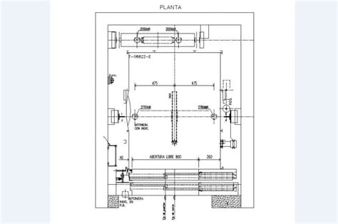 Elevators plan and installation auto-cad drawing details dwg file - Cadbull