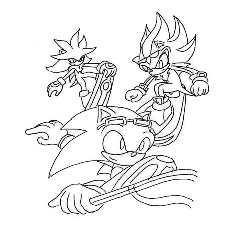 Sonic Riders Coloring Pages - Coloring Home