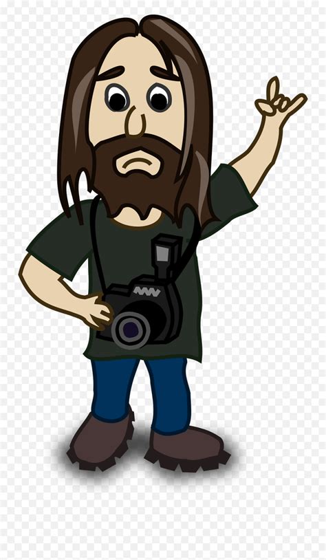 Photographer Clip Art - Vector Clip Art Online Long Hair Boy Cartoon ...