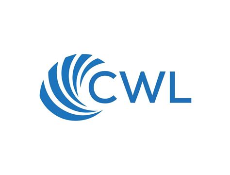 CWL letter logo design on white background. CWL creative circle letter logo concept. CWL letter ...