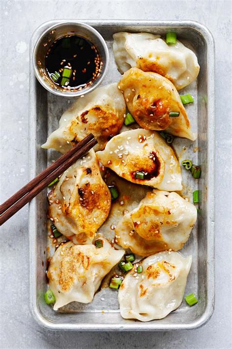 Chinese Chicken Dumplings (Crispy and Juicy) - Rasa Malaysia