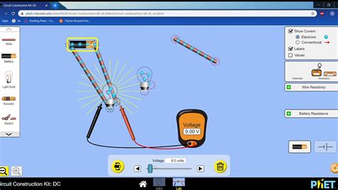 Circuit Construction Kit DC Series Circuit Parallel Circuit Ohm's Law ...