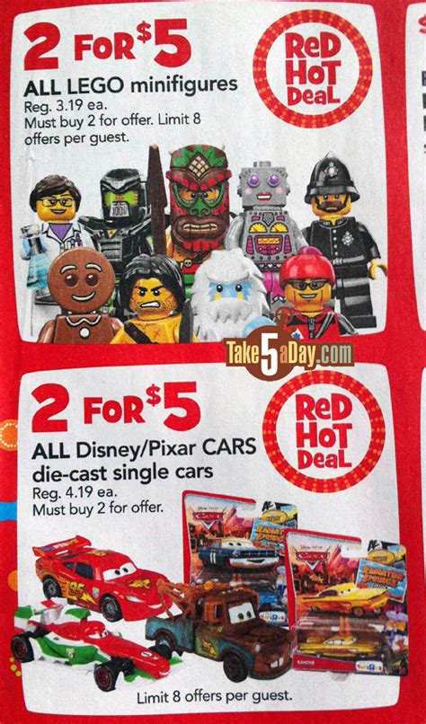 Mattel Disney Pixar CARS Diecast: Toys R Us 2 For $5 Sale & Price Match | Take Five a Day