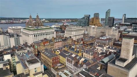 Liverpool Historic City Aerial View Including Stock Footage Video (100% Royalty-free) 1096779517 ...