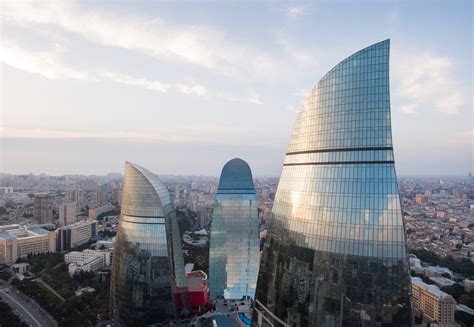 Baku Flame Towers in Azerbaijan