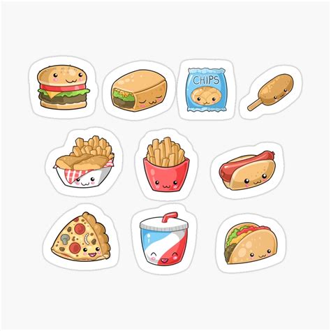 Printable Cute Food Stickers | ubicaciondepersonas.cdmx.gob.mx