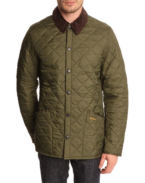 Barbour Heritage Liddesdale Olive Quilted Jacket in Green for Men (olive) | Lyst