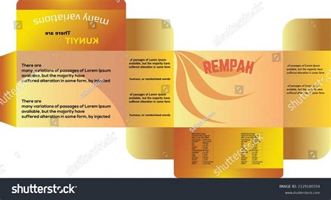 Product Box Packaging Design Disposable Face Stock Vector (Royalty Free) 2129180354 | Shutterstock