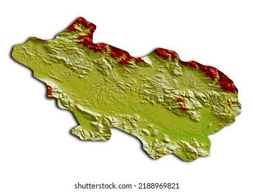 Province Frosinone Italy Map Shaded Relief Stock Illustration ...