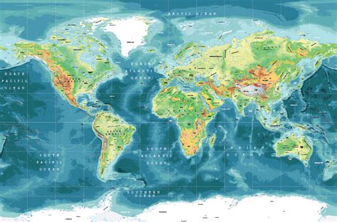 Physical Map Of The World Continents Nations Online P - vrogue.co