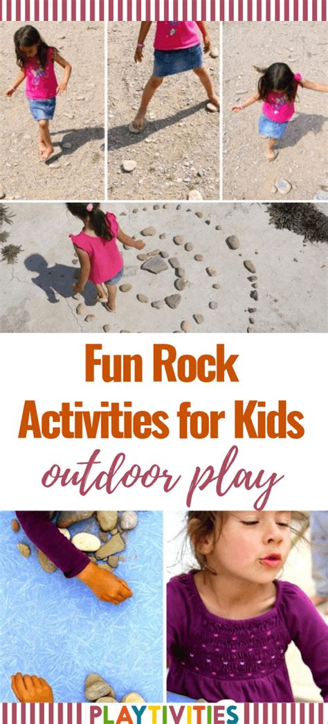 Fun Rock Activities for Kids for outdoor play - Free Play - PLAYTIVITIES