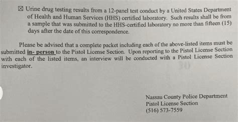 Nassau County NY Now Requiring a Urine Drug Test for a Concealed Carry ...