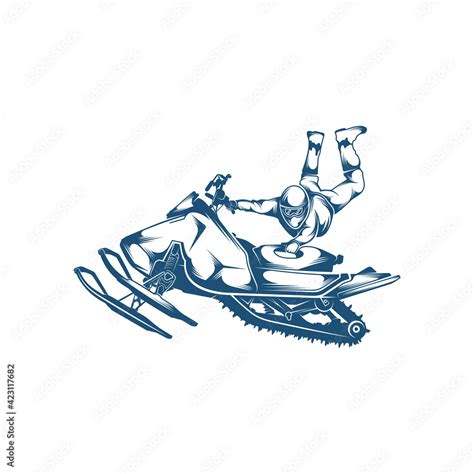 Snowmobile design vector illustration, Creative Snowmobile logo design concept template, symbols ...