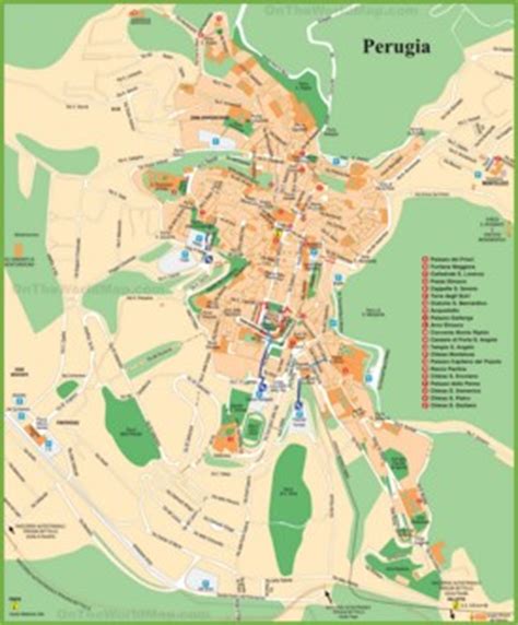 Perugia Maps | Italy | Maps of Perugia