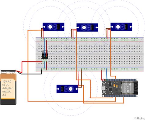 arduino uno - LM7805 gets very hot with four servo motors - Arduino ...