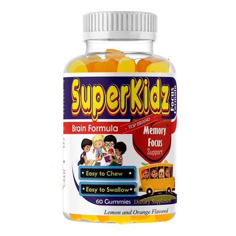 Brain Health Supplement for Kids, Brain Booster & Memory Supplement for ...