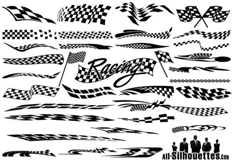 Free Vector Racing Flags