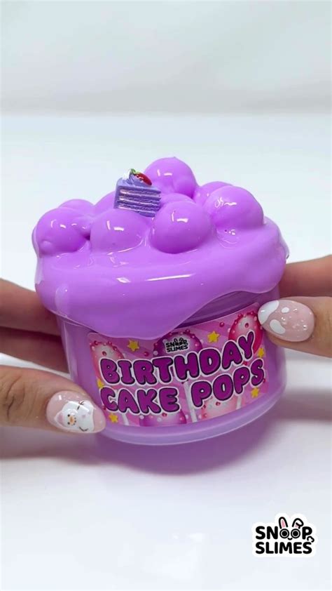 Birthday Cake Pop I Discover the Ultimate Slime Experience with Snoopslimes' Subscription Box ...