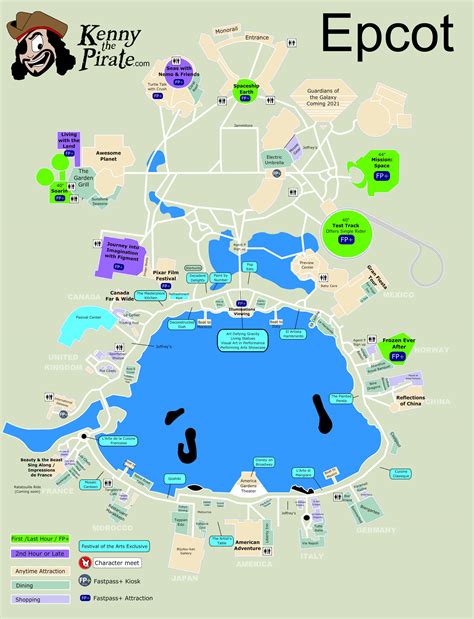 Character Location Maps | KennythePirate's Unofficial Guide to Disney World