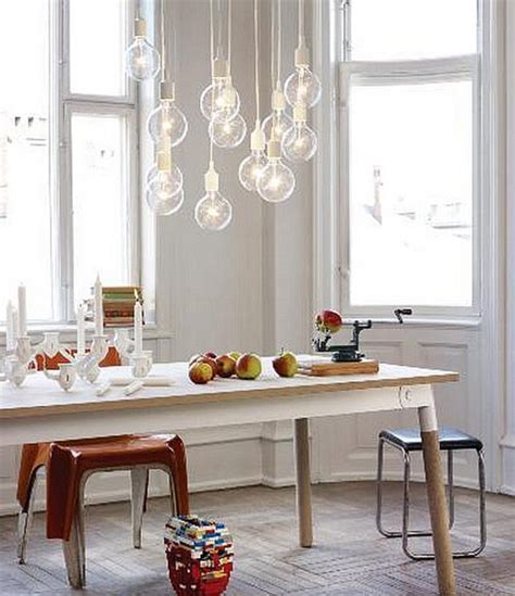 Bulbs instead of chandeliers? Heck, yeah!