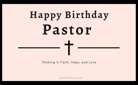 Birthday Wishes for Pastor, Happy Birthday Pastor Quotes