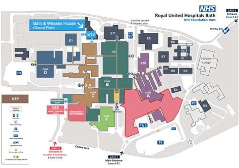 Royal United Hospitals Bath | Maps RUH Bath