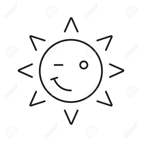 Sun Outline Drawing at GetDrawings | Free download