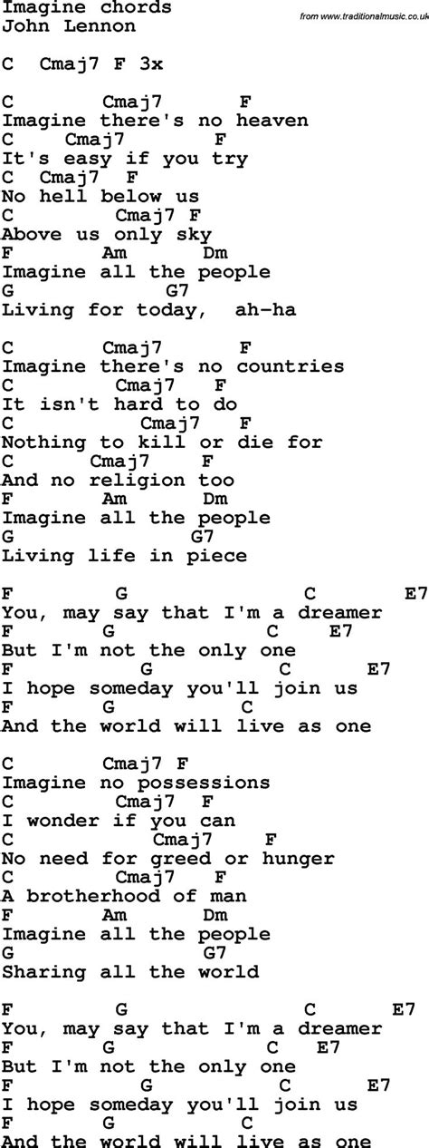 John Lennon Imagine Chords Guitar