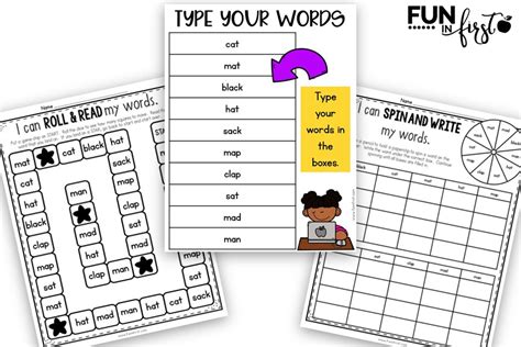 Editable Word Work Activities - Fun in First