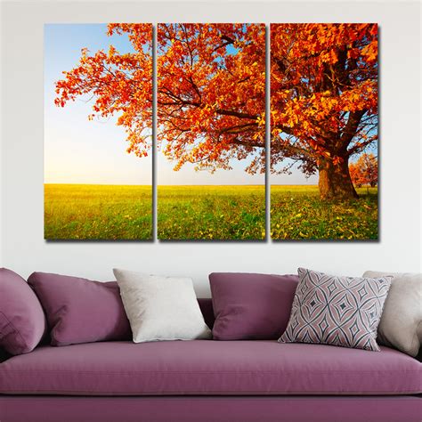 Oak Tree Multi Panel Canvas Wall Art | ElephantStock