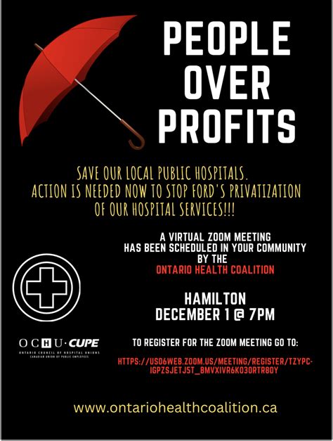 PEOPLE OVER PROFITS – CUPE Local 786