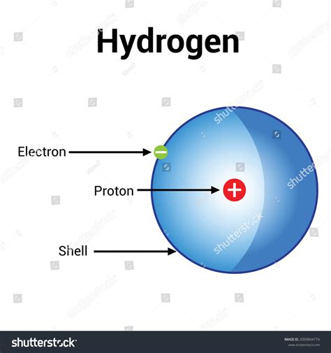 Bohr Model Hydrogen Atom Electron Structure Stock Vector (Royalty Free) 2009894774 | Shutterstock