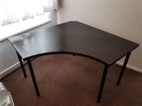 Black Ikea Corner Linnmon Desk with 5 x Black Adils legs | in Harrogate, North Yorkshire | Gumtree